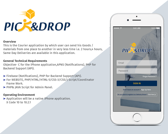 Delivery Management & Package Tracker App