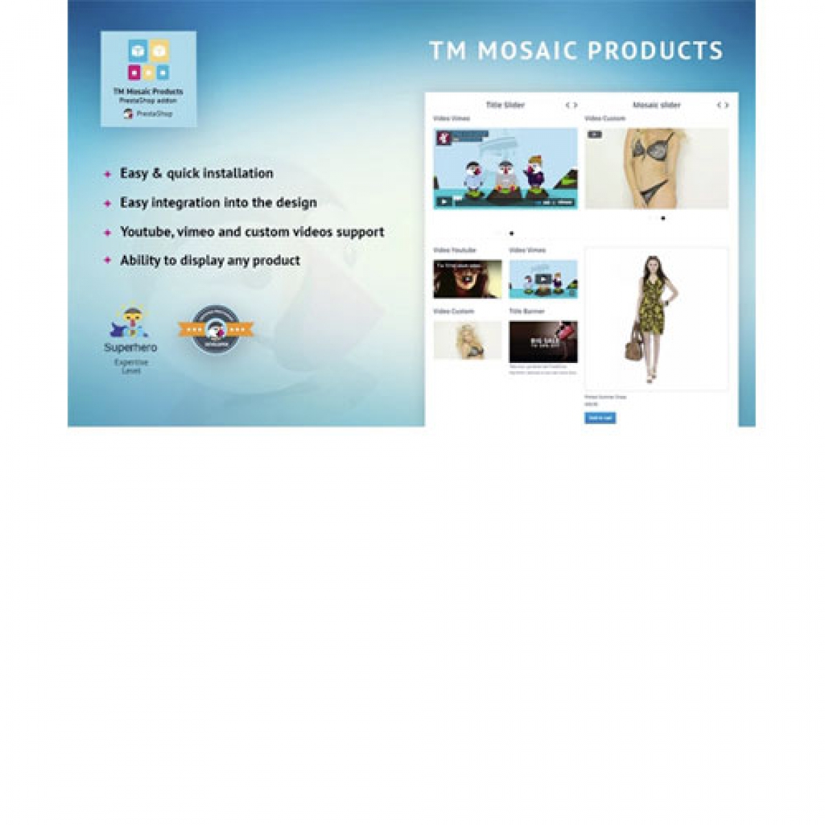 TM Mosaic Products Extension