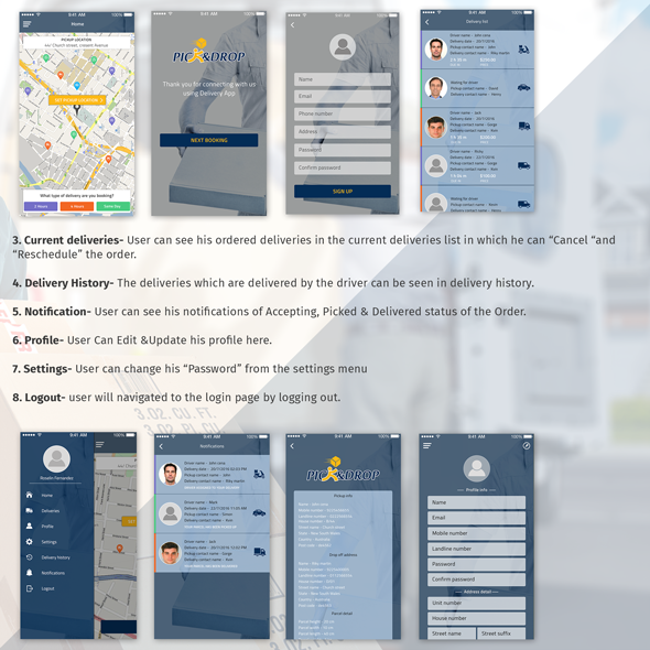 Delivery Management & Package Tracker App