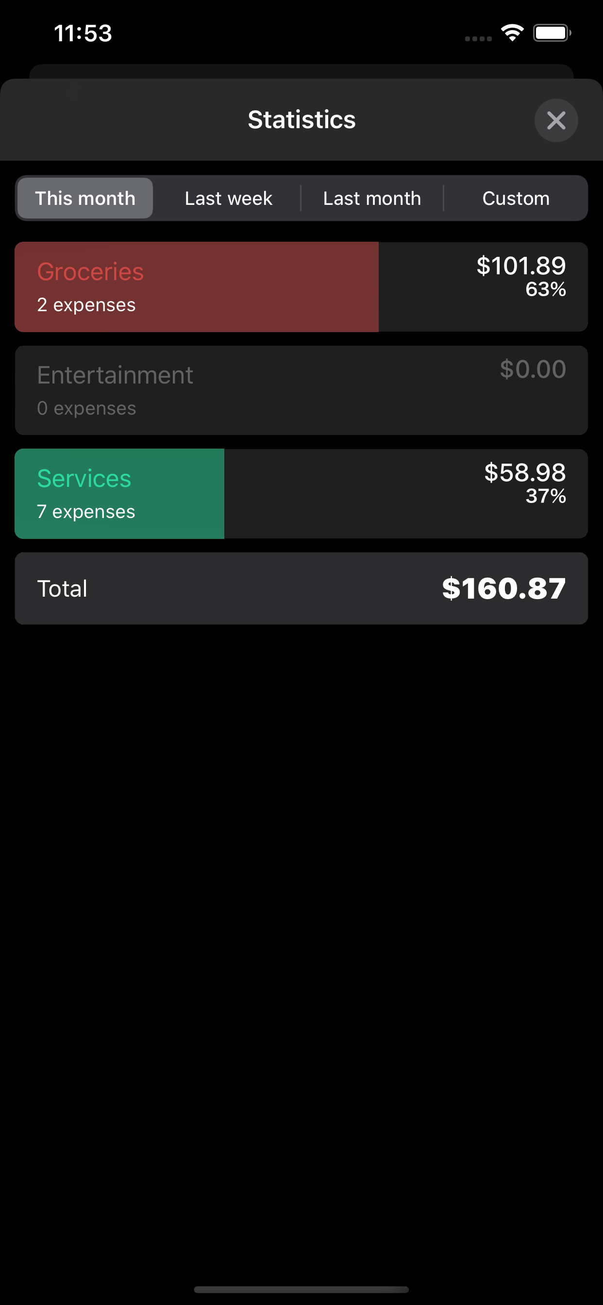 Income & Expense tracker - iOS App