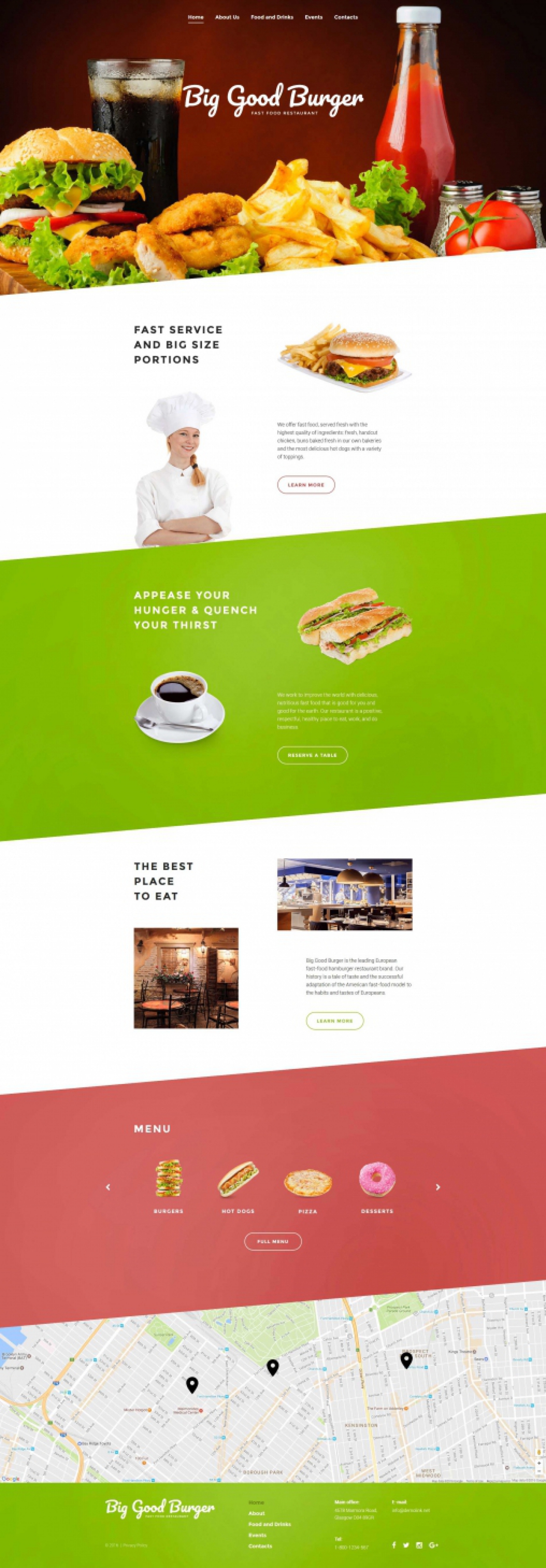 Fast Food Website Template