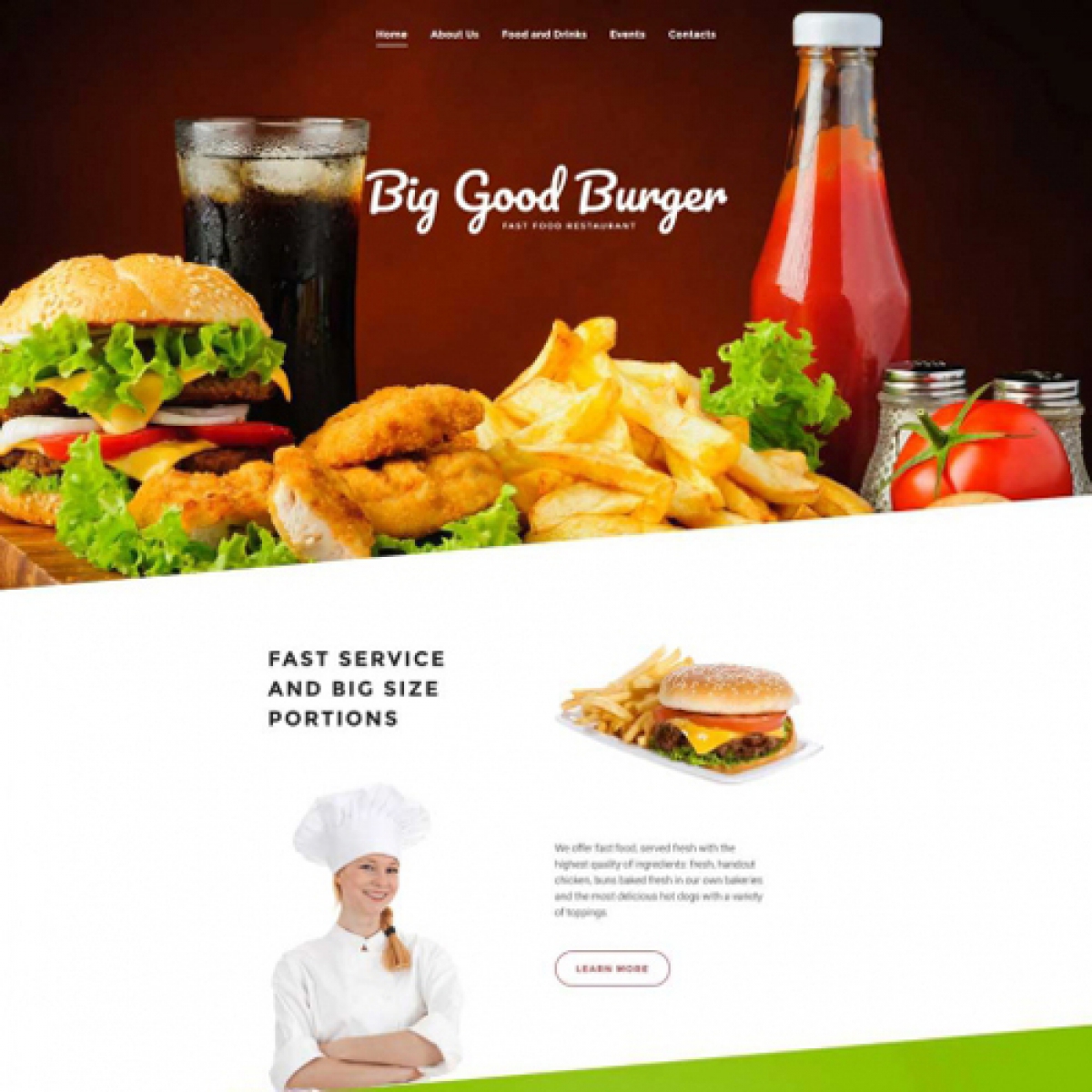 Fast Food Website Template