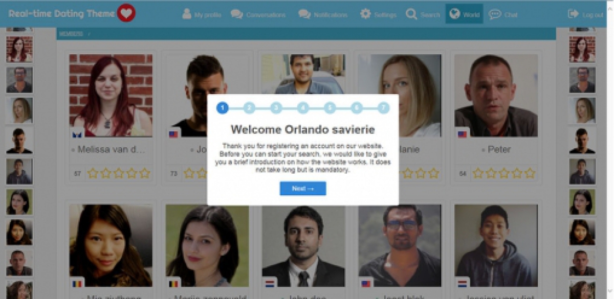 Real-time Dating Website Theme + CMS