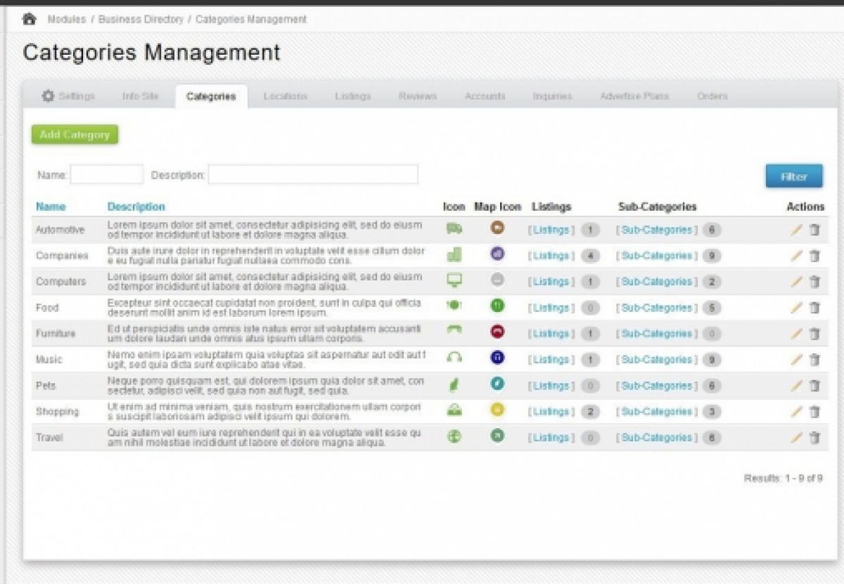 Business Directory PHP Script