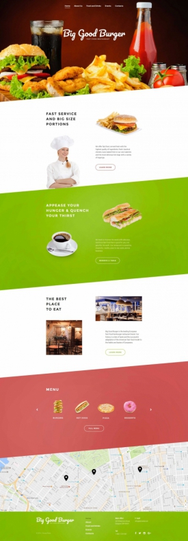 Fast Food Website Template