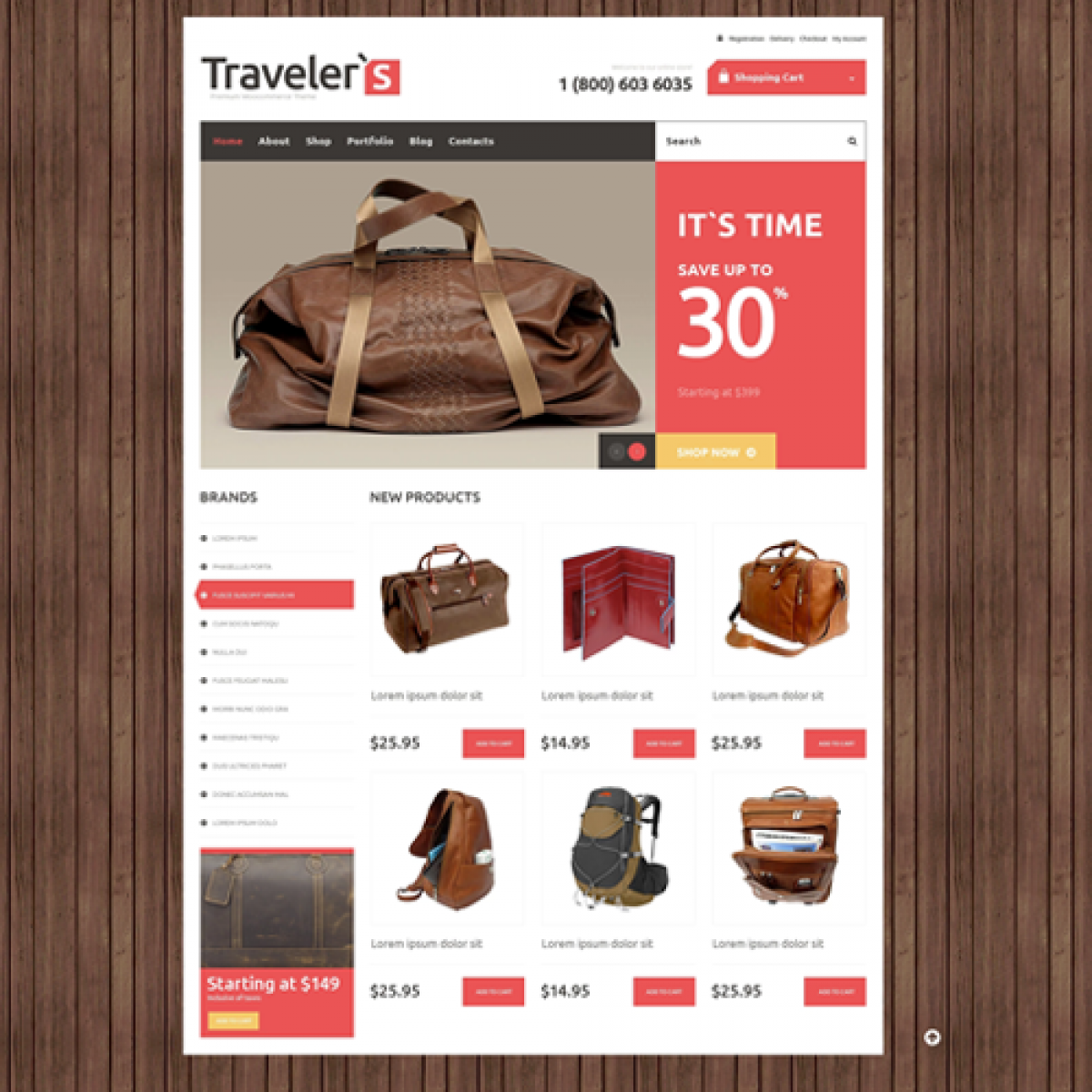 Travel Store  Theme