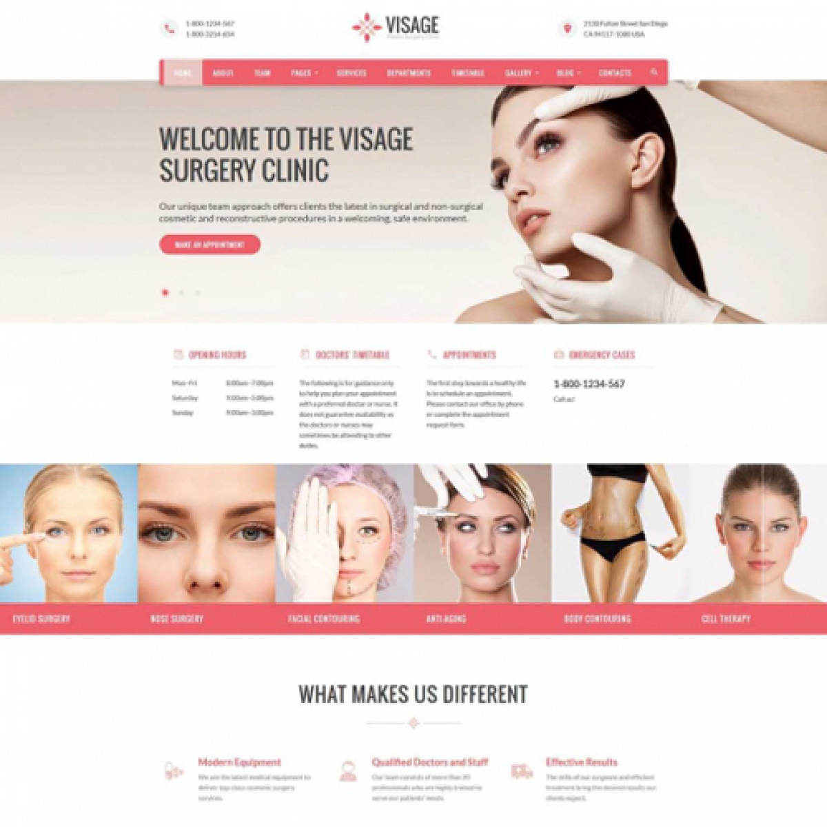 Visage - Clinic Website Template